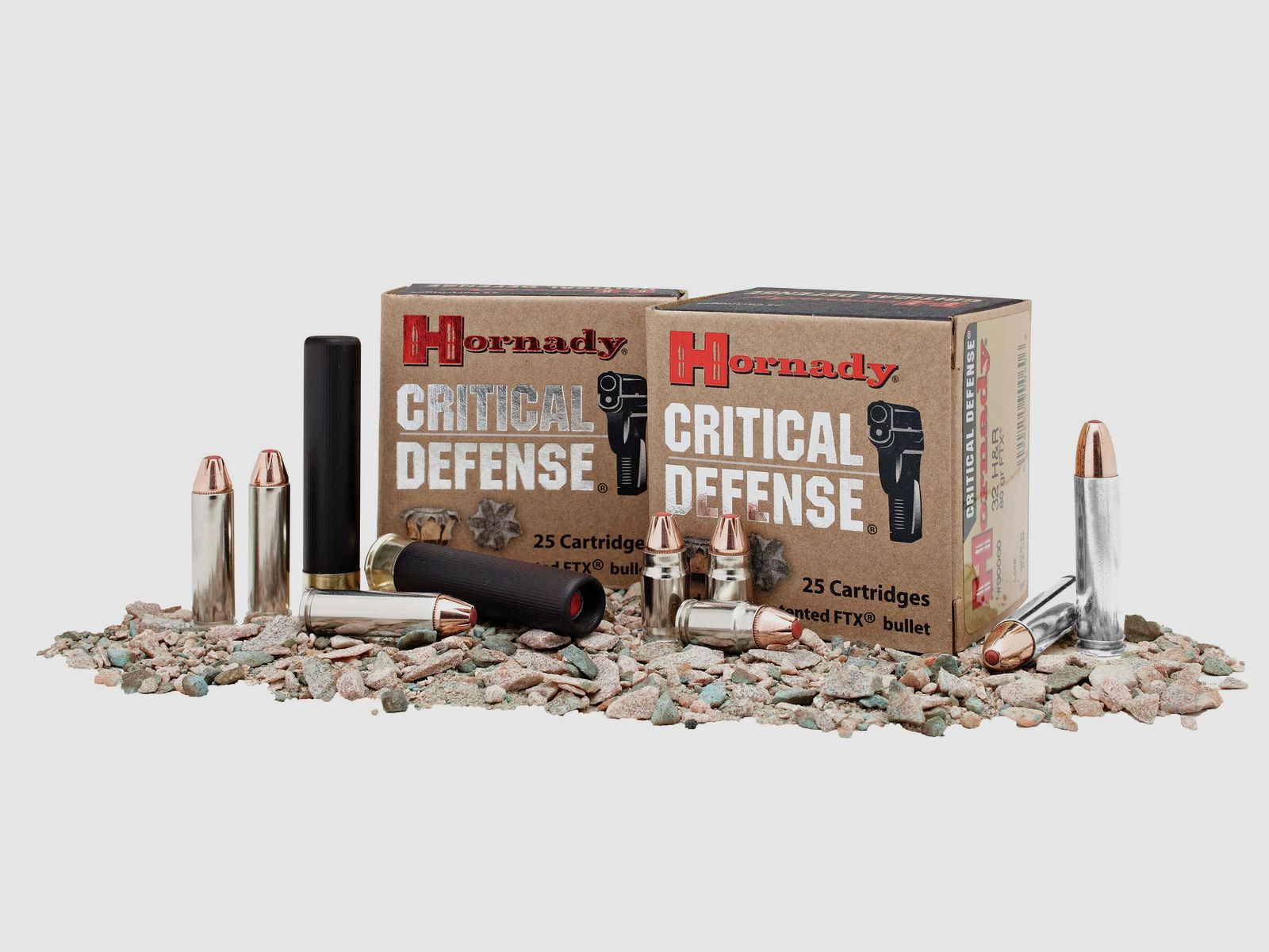 Handgun Ammunition HORNADY CRITICAL DEFENSE-9MM LUGER 115 GR FTX® CD- Box 25, image 2 of 2