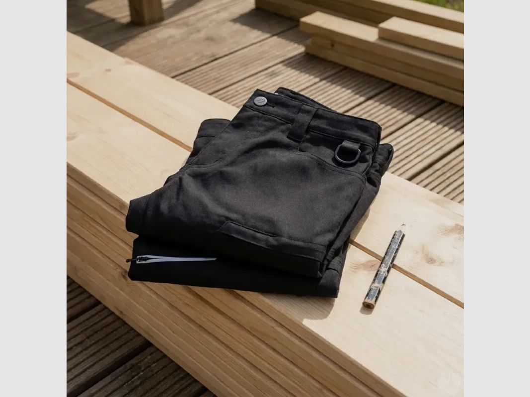 Pack mit 2 Mekong Arbeitsshorts grau dehnbar 260g/m², Bild 4 von 12