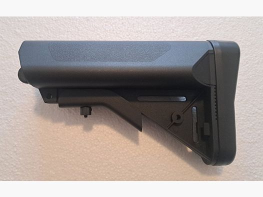 AR-15 / M4 Carbine folding stock with storage compartment black