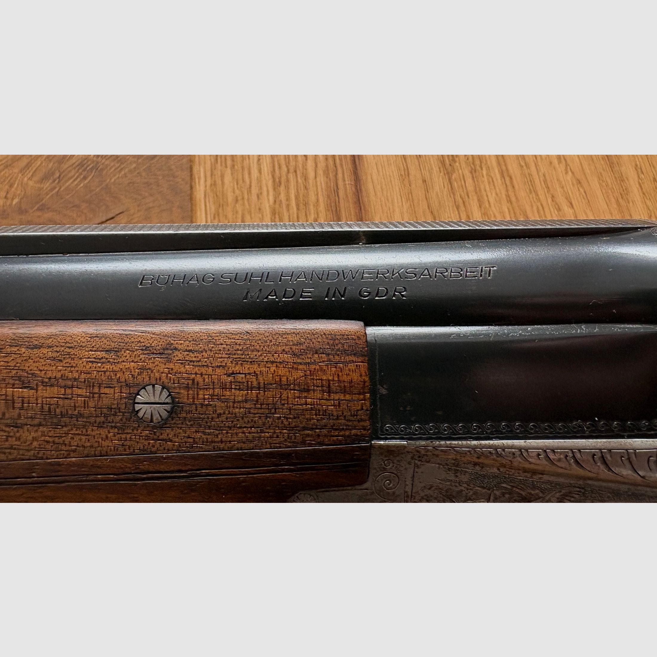 Suhl double-barreled shotgun 12/70