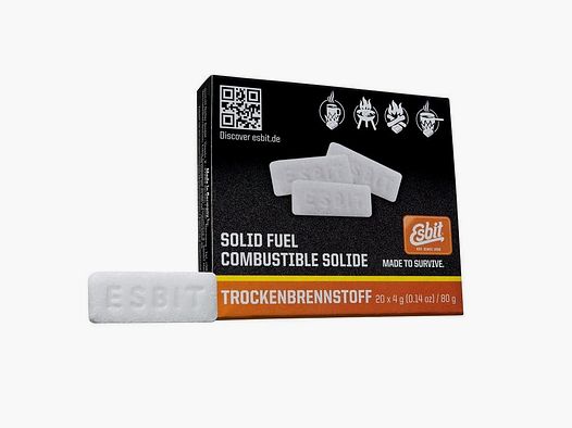 Esbit droge brandstoftabletten 20x4 g