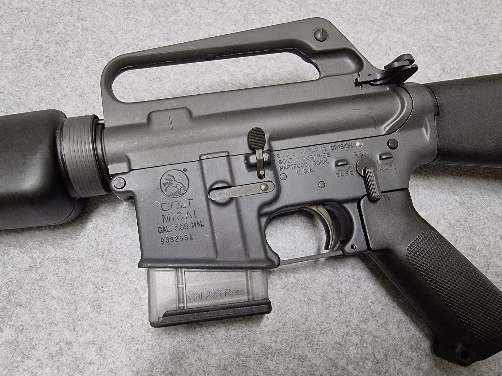 Oryginalny Colt M16 A1 - Niedermeier SG Ar15 - Kaliber .223 Remington - Era Wietnamu