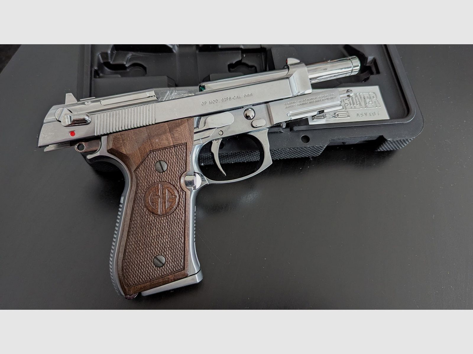 Beretta GPM92 GP2 Metal Version GBB Limited Edition Silver