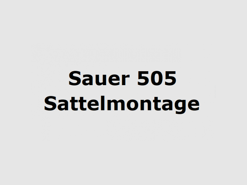 Montaggio del sellino Sauer per 505