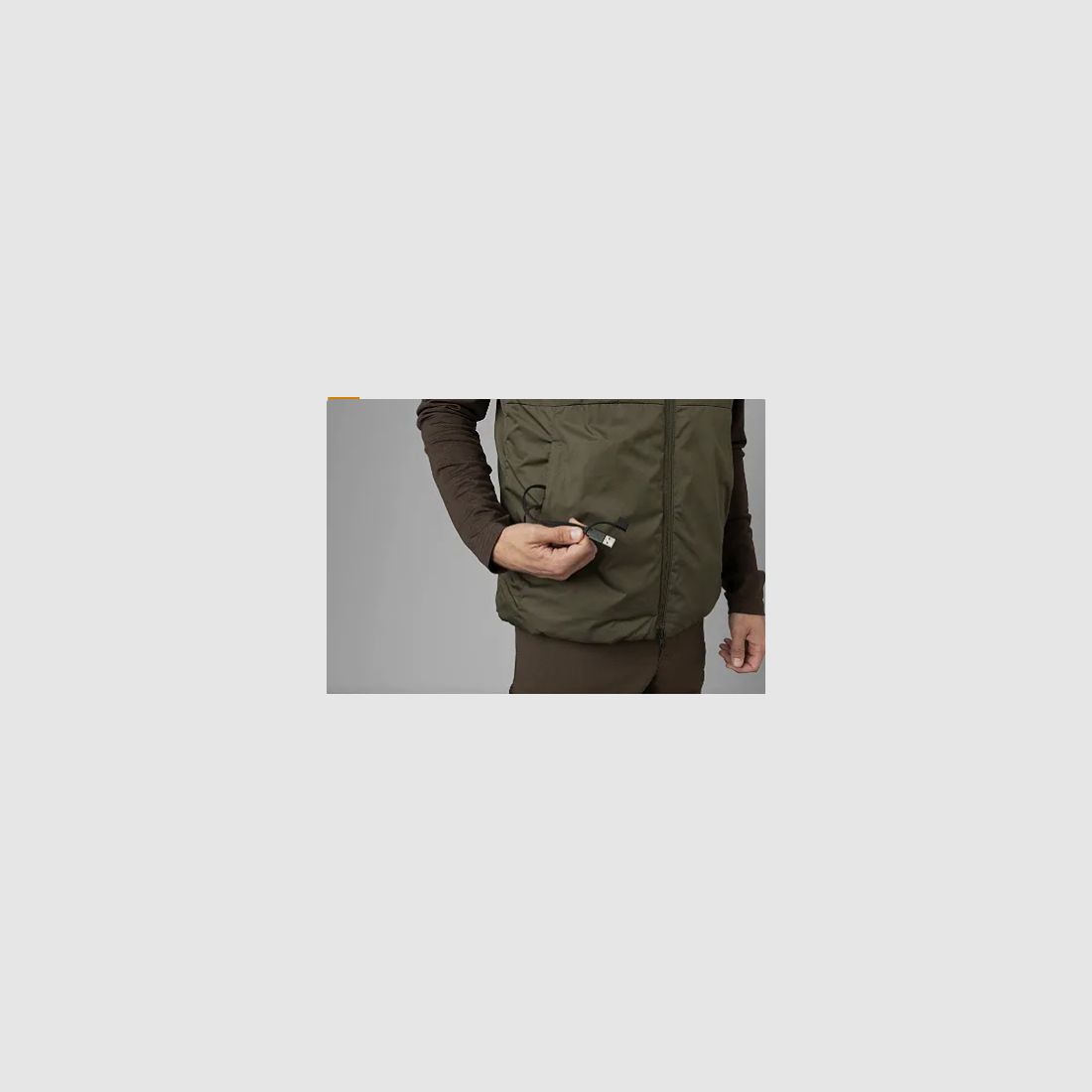HARKILA CLIM 8 BASE WILLOW GREEN 10322 Heizweste, Bild 5 von 5