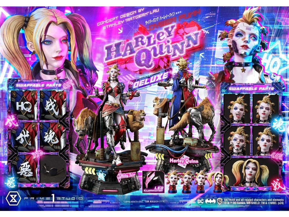 Batman Ultimate Premium Masterline Series Statue Cyberpunk Harley Quinn Deluxe Version 60 cm | 43033