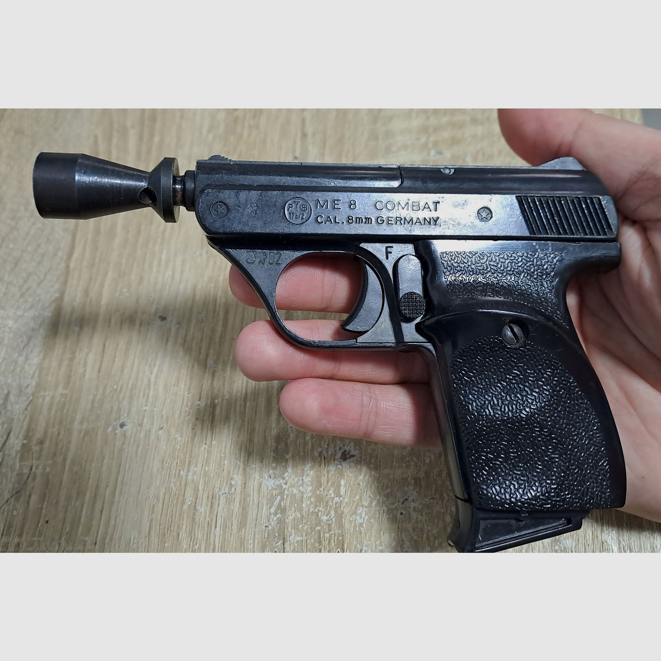 Seltene ME 8 Combat in 8 mm Knall im PTB 176/2