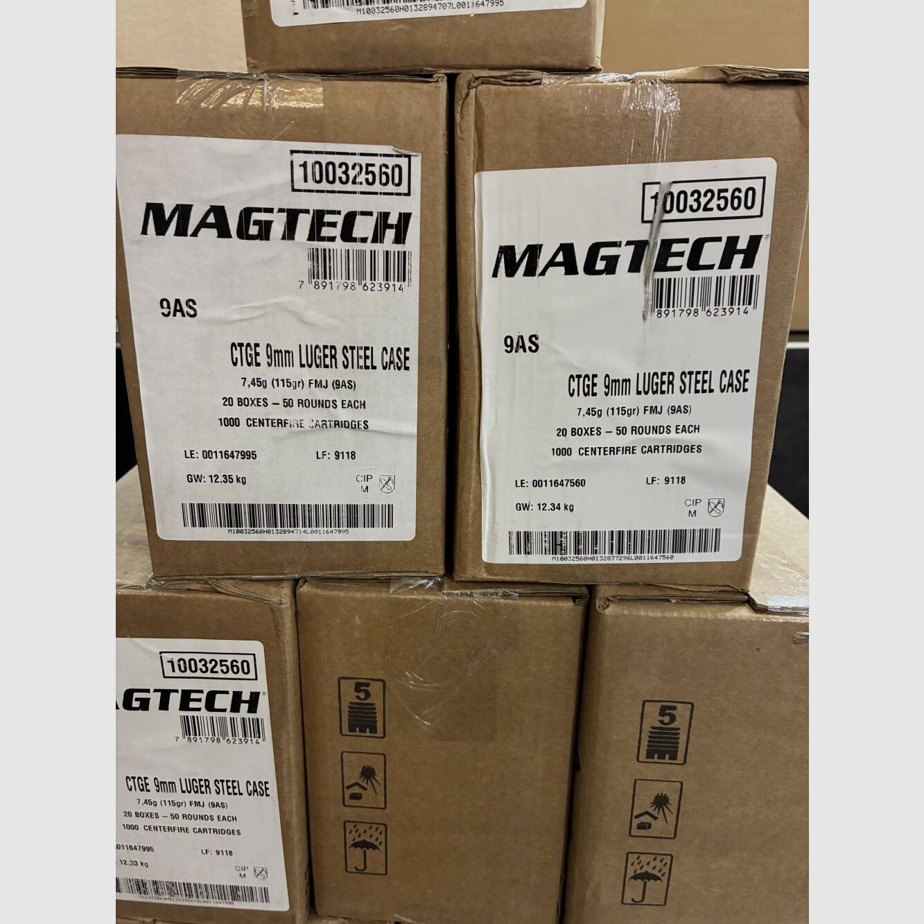 Magtech 9mm Luger 115grain Cassa in Acciaio