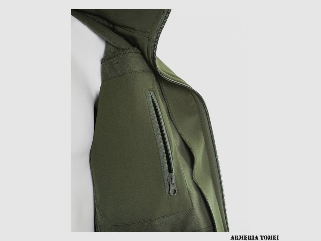 N.E.R.G OPENLAND – GIACCA SOFTSHELL OD Green, immagine 8 di 11