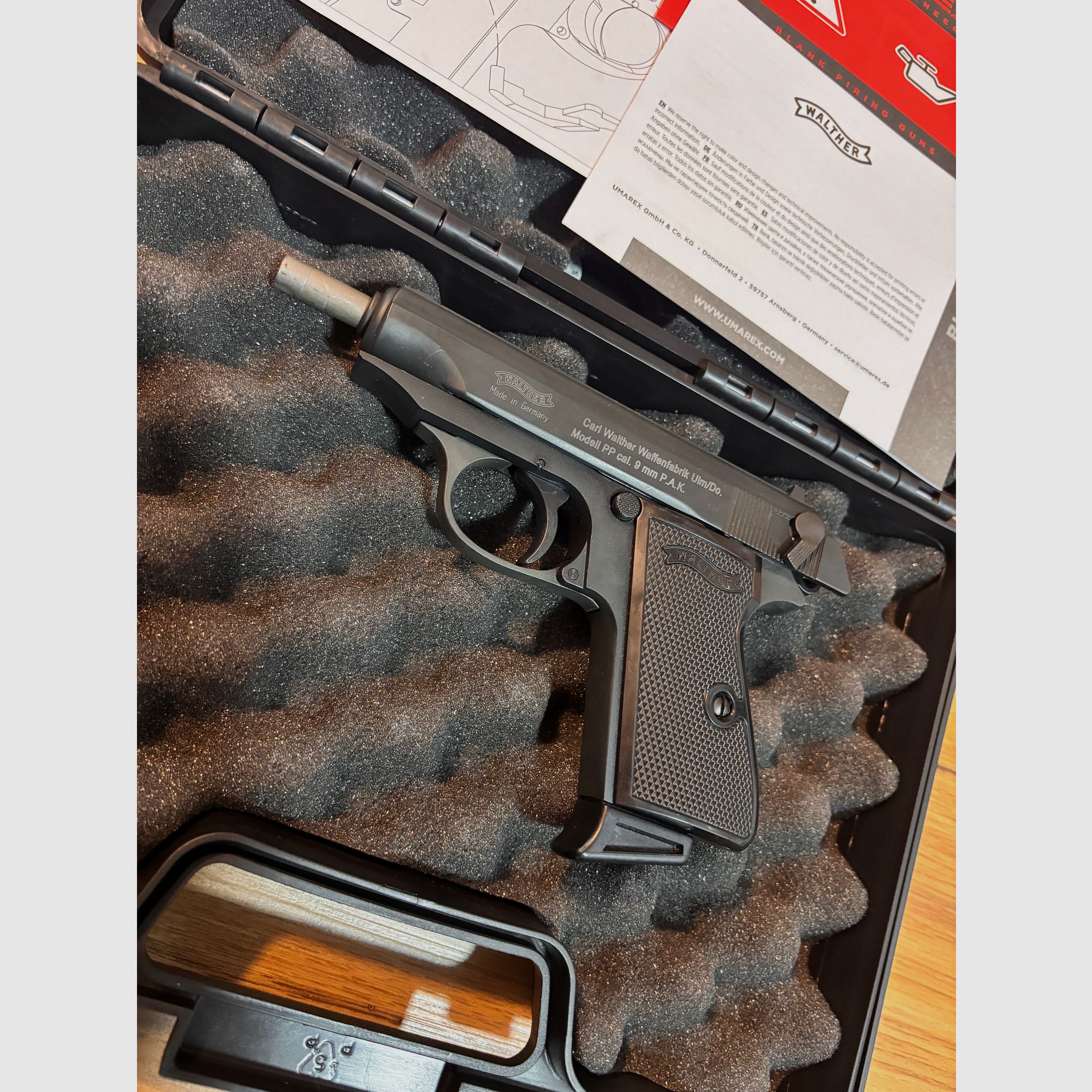 Walter PP Schreck, Schuss