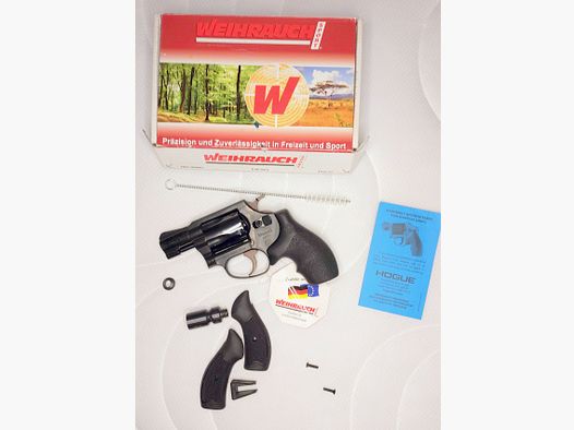 Weihrauch HW37 cal. 9mm R.K. (PTB 887) OVP in ottime condizioni (Arminius HW 37) con impugnature Hogue