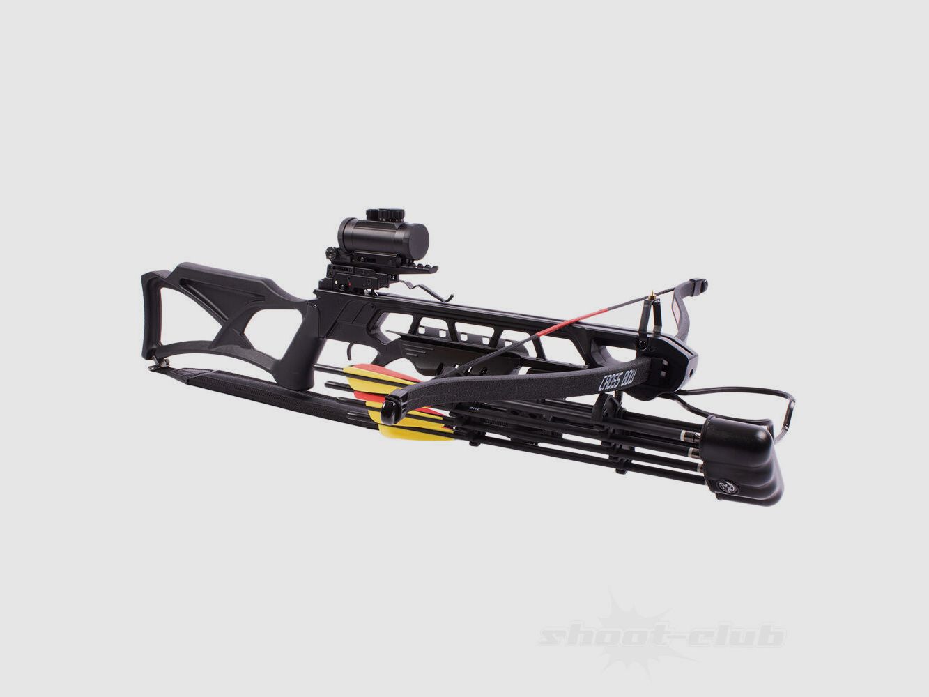 Man Kung Recurve Anaconda 175 lbs Black SET - Quiver, Pijlen, RedDot