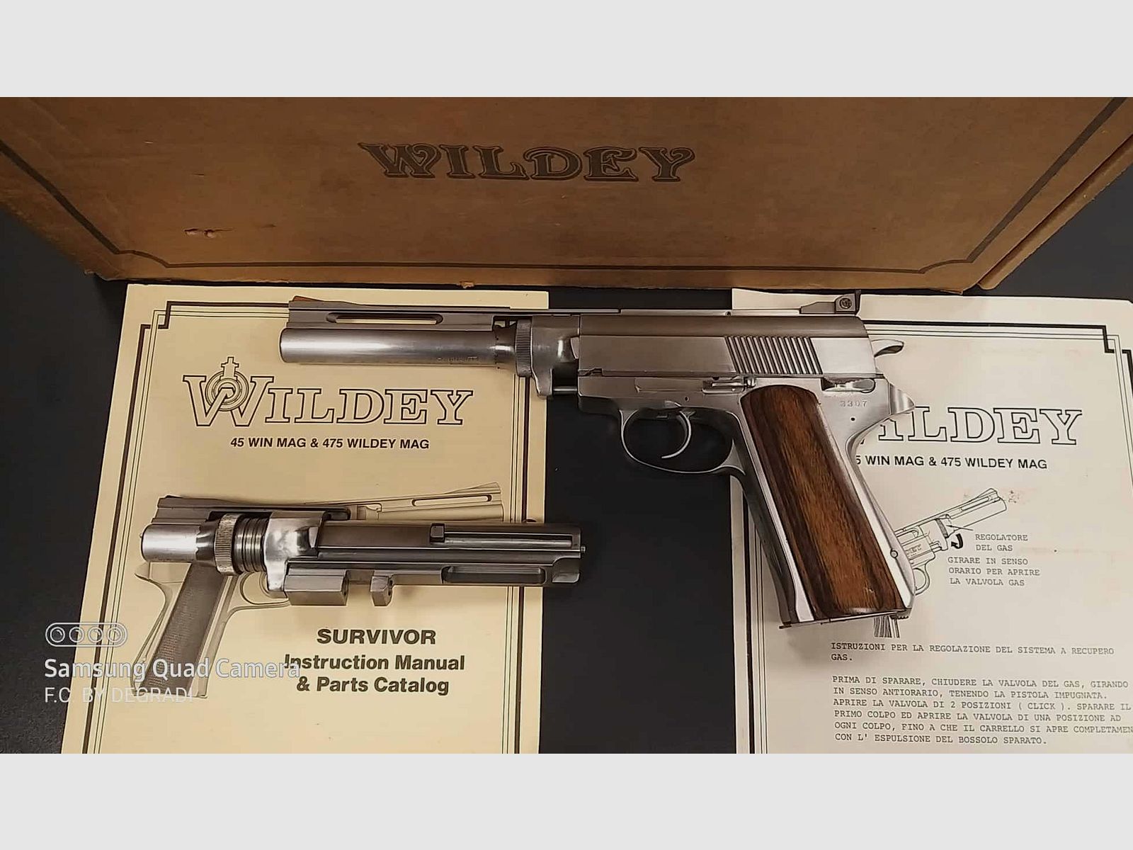 Wildey Survivor cal .475 Wildey Magnum e .45 Winchester Magnum, immagine 1 di 7