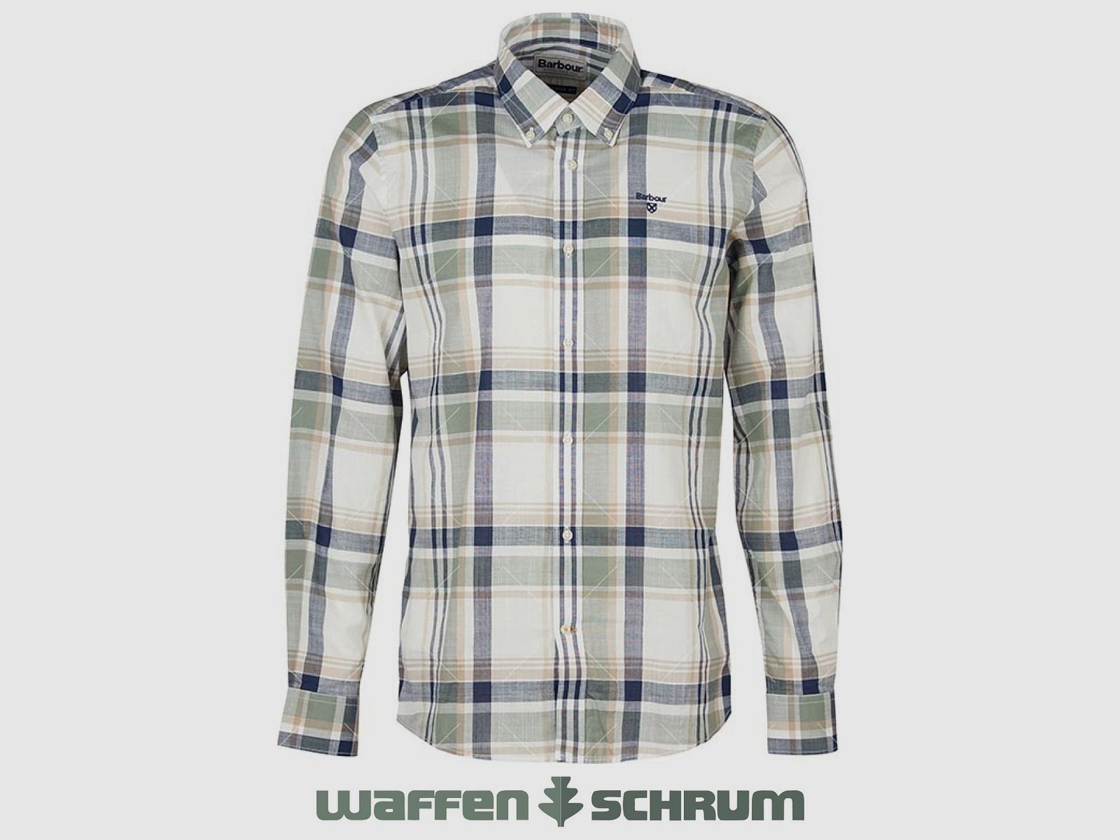 Barbour Shirt Kidd Tailored Olive