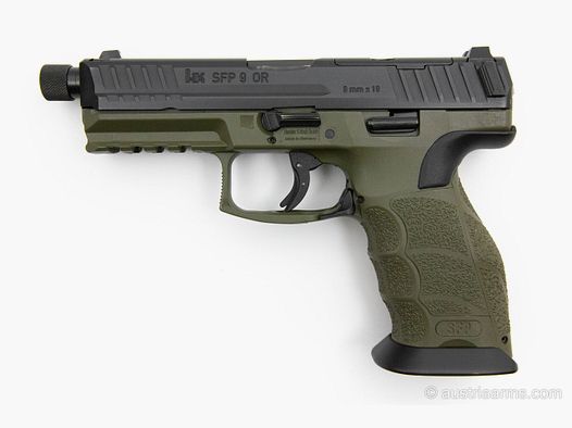 Heckler & Koch SFP9 OR TACTICAL Military Olive Green, neuwertige Vorführwaffe, 9 x 19 mm