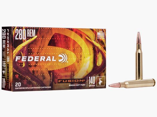 Federal Fusion .280 Rem. 140GR SP 20 cartridges