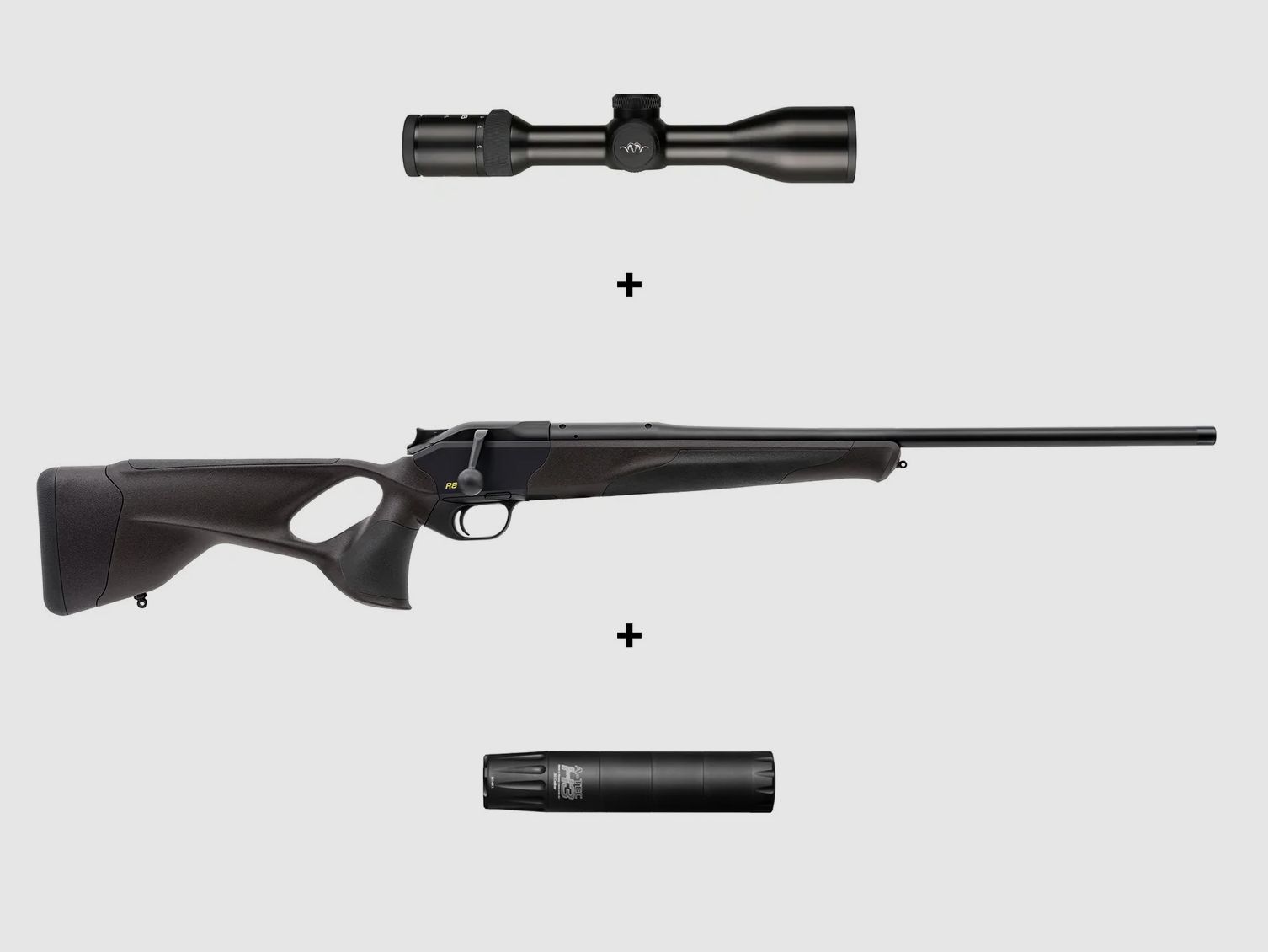 Complete package: Blaser R8 Ultimate + Blaser B2 2-12x50 ICS + A-TEC H3