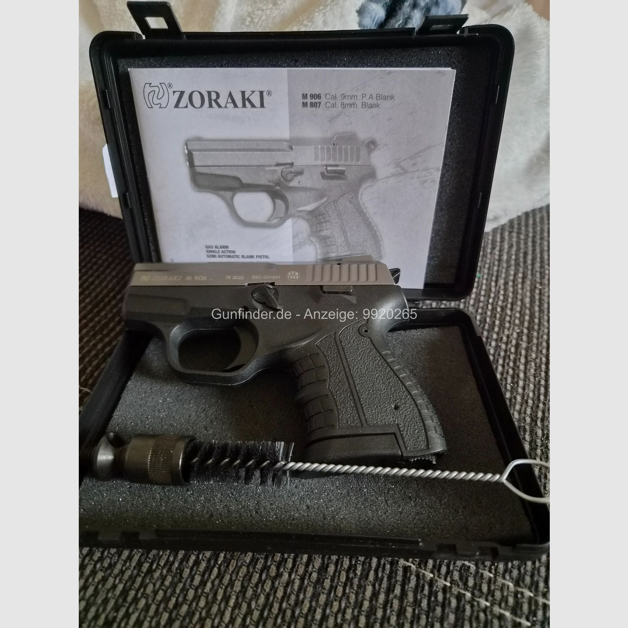 Zoraki 906 blank firing gun, image 2 of 2