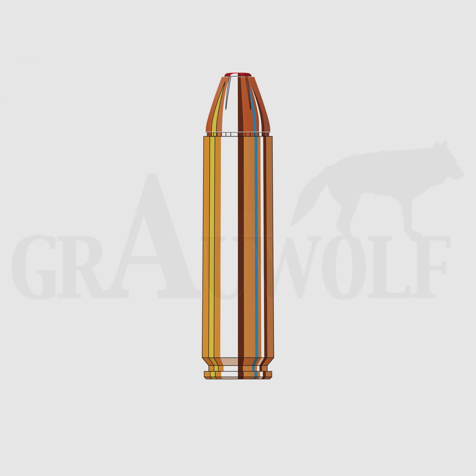 .450 Bushmaster 395 gr / 25,6 g Hornady Sub-X Teilmantelhohlspitzpatronen Unterschall 20 Stück