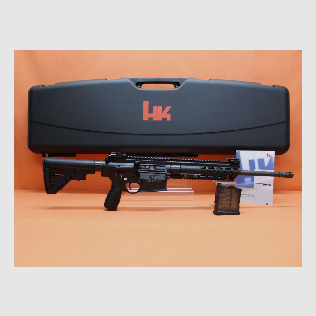 Heckler&Koch Ha. Fucile .308Win Heckler&Koch/H&K MR308 A3 16,5" canna Nera HKey, sistema a gas a pistone HK417/G28