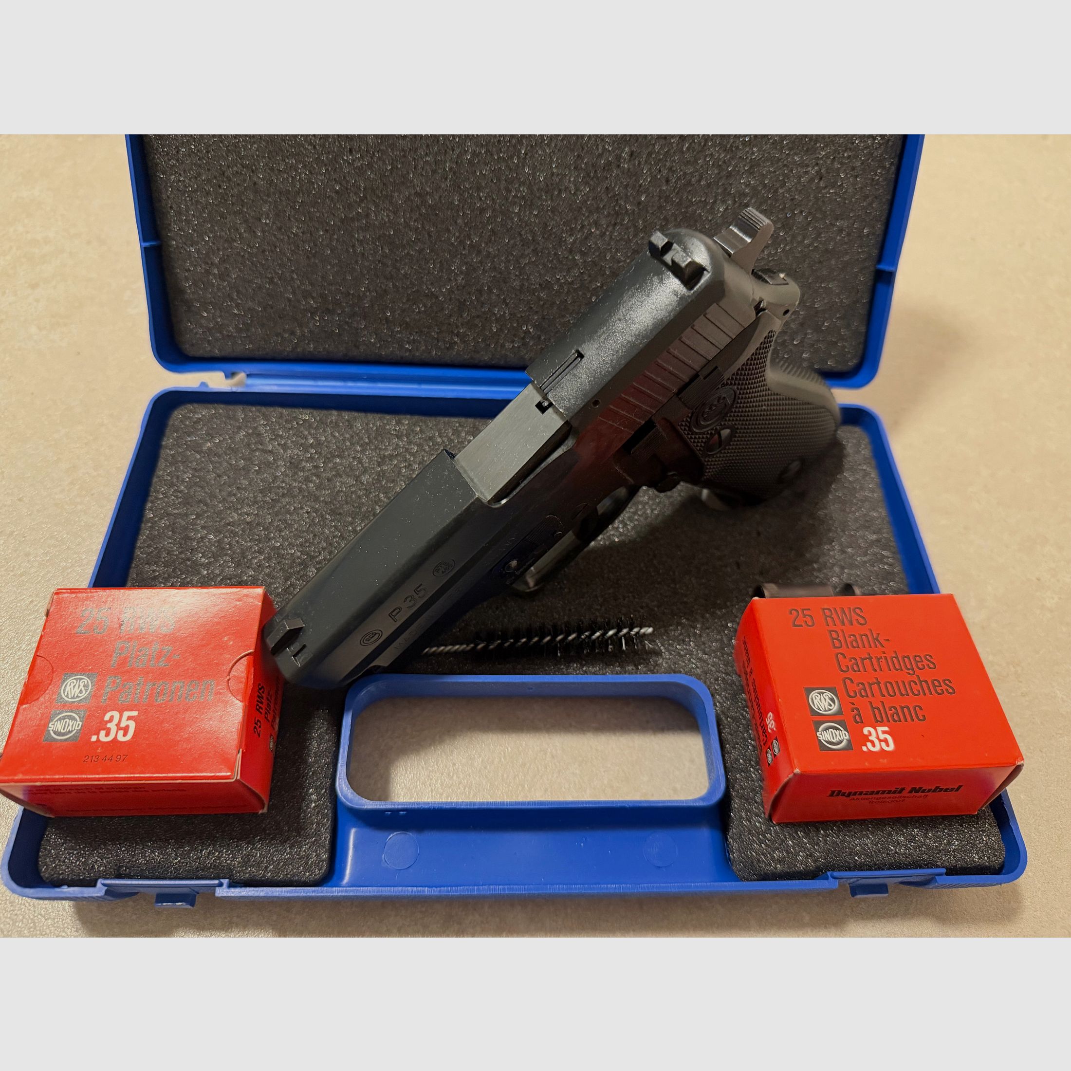 Pistola de gas de detonación Geco P35 35Knall pieza de colección