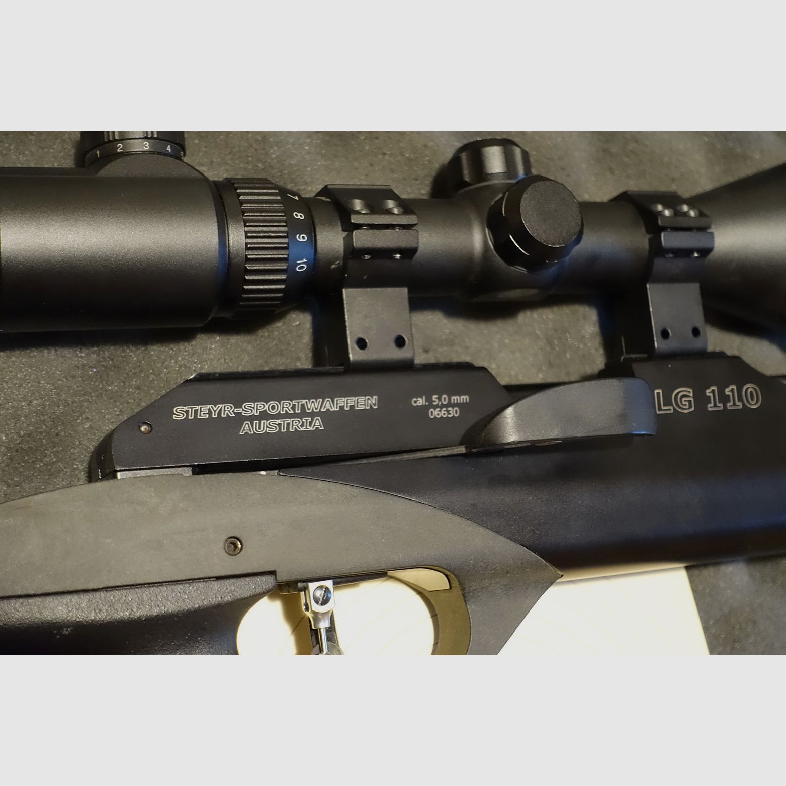 Steyr Hunting LG110 / 5 mm / 35 Joule / Zielfernrohr + Zubehör