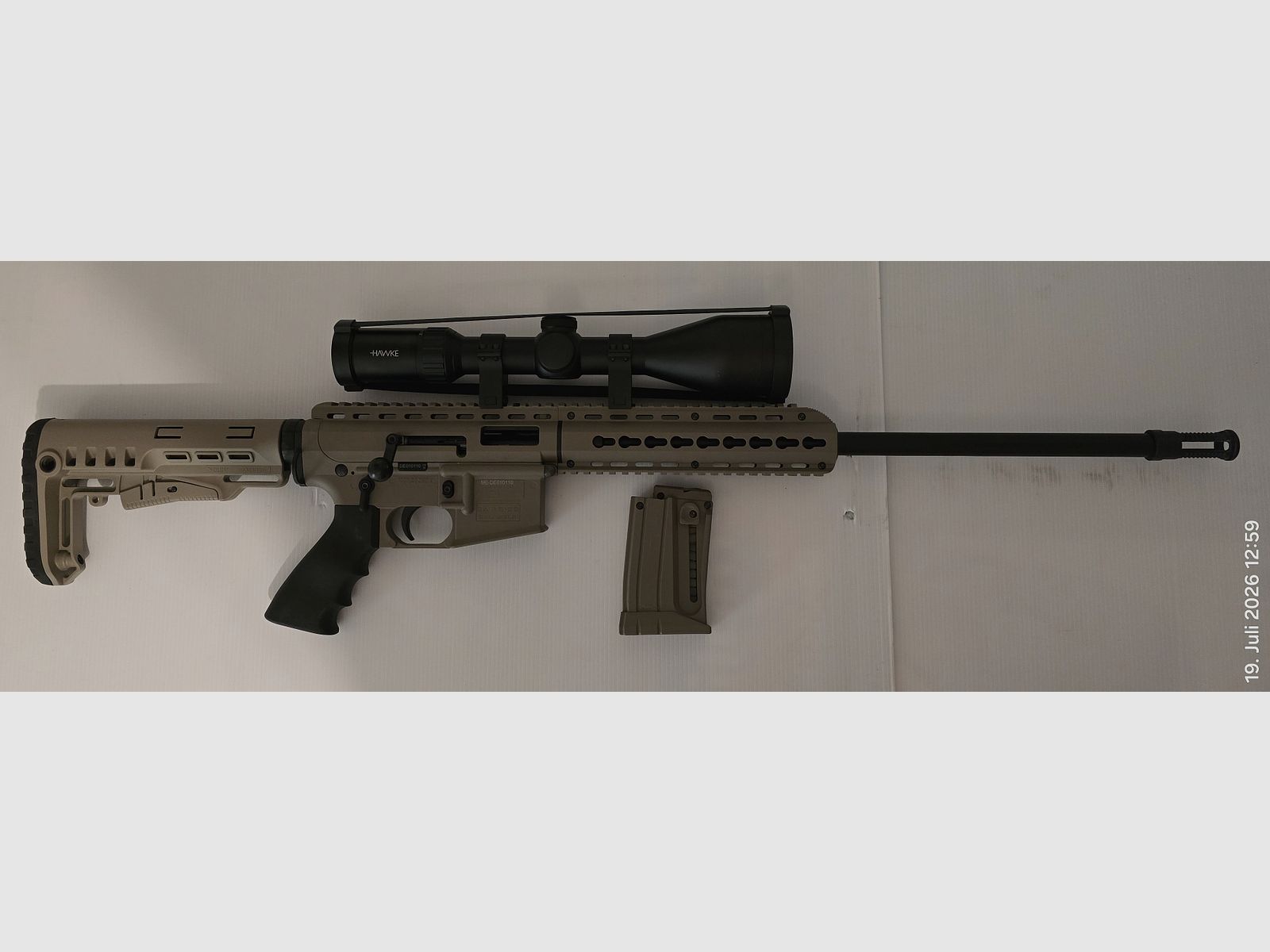 Pallas BA15-22 Gen 3 22LR rimfire bolt-action rifle in AR15 look