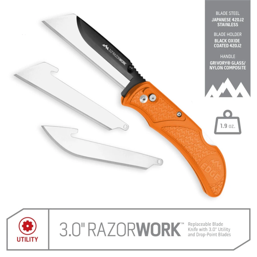 Outdoor Edge RazorWork arancione, immagine 1 di 2