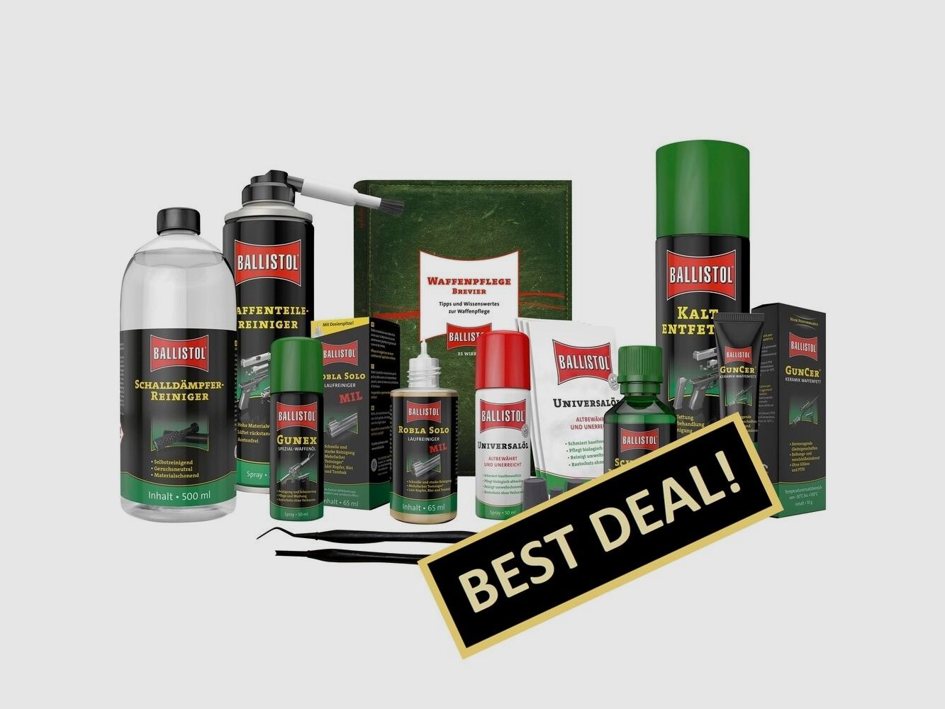 BALLISTOL Kit de Nettoyage Complet pour Armes