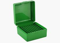 MTM Patronenbox RS-100-10 grün mit Klappdeckel f. 100 Patronen .223 u.w.