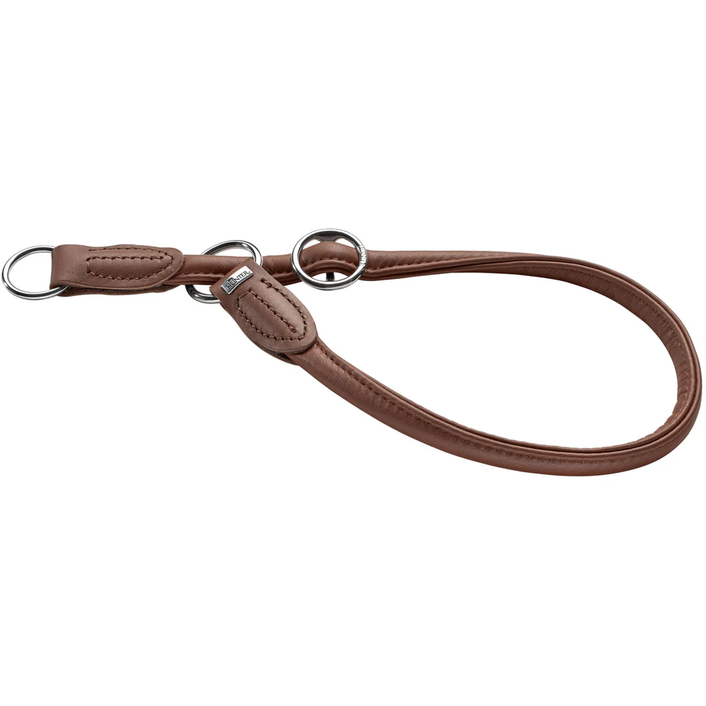 Hunter Dressurhalsung Round & Soft in Braun, Bild 1 von 2