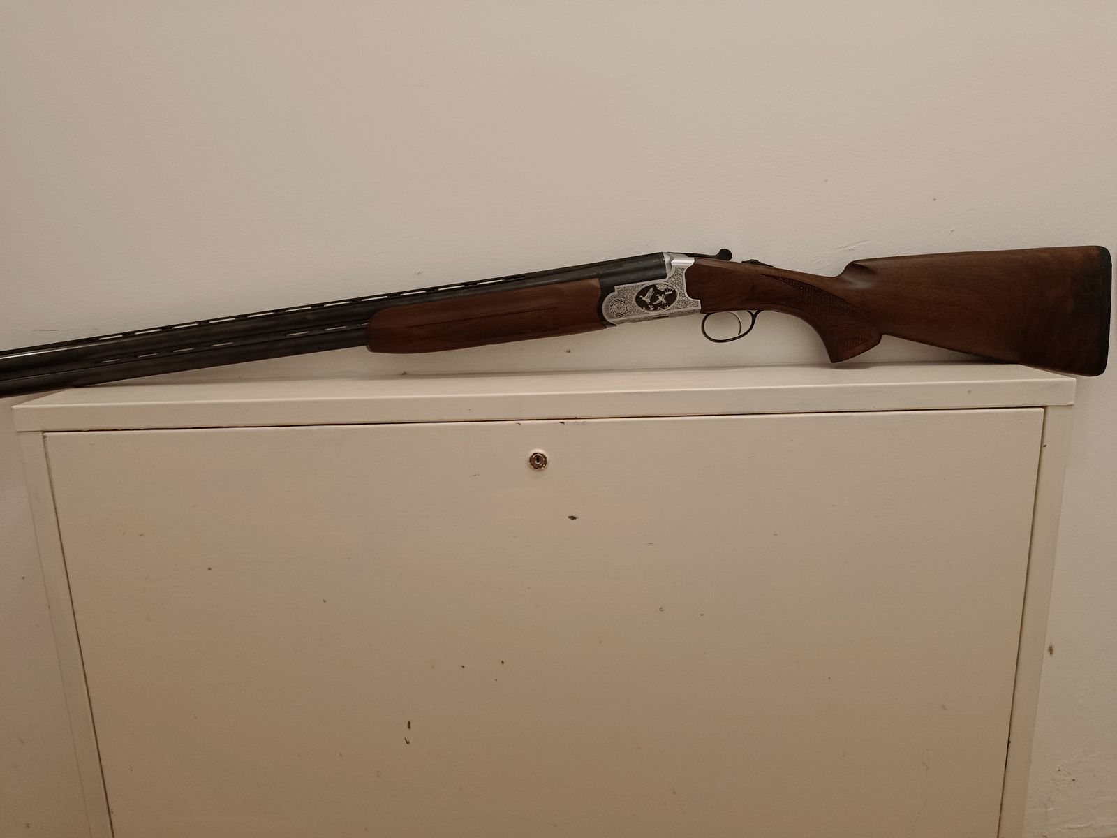 double-barreled shotgun