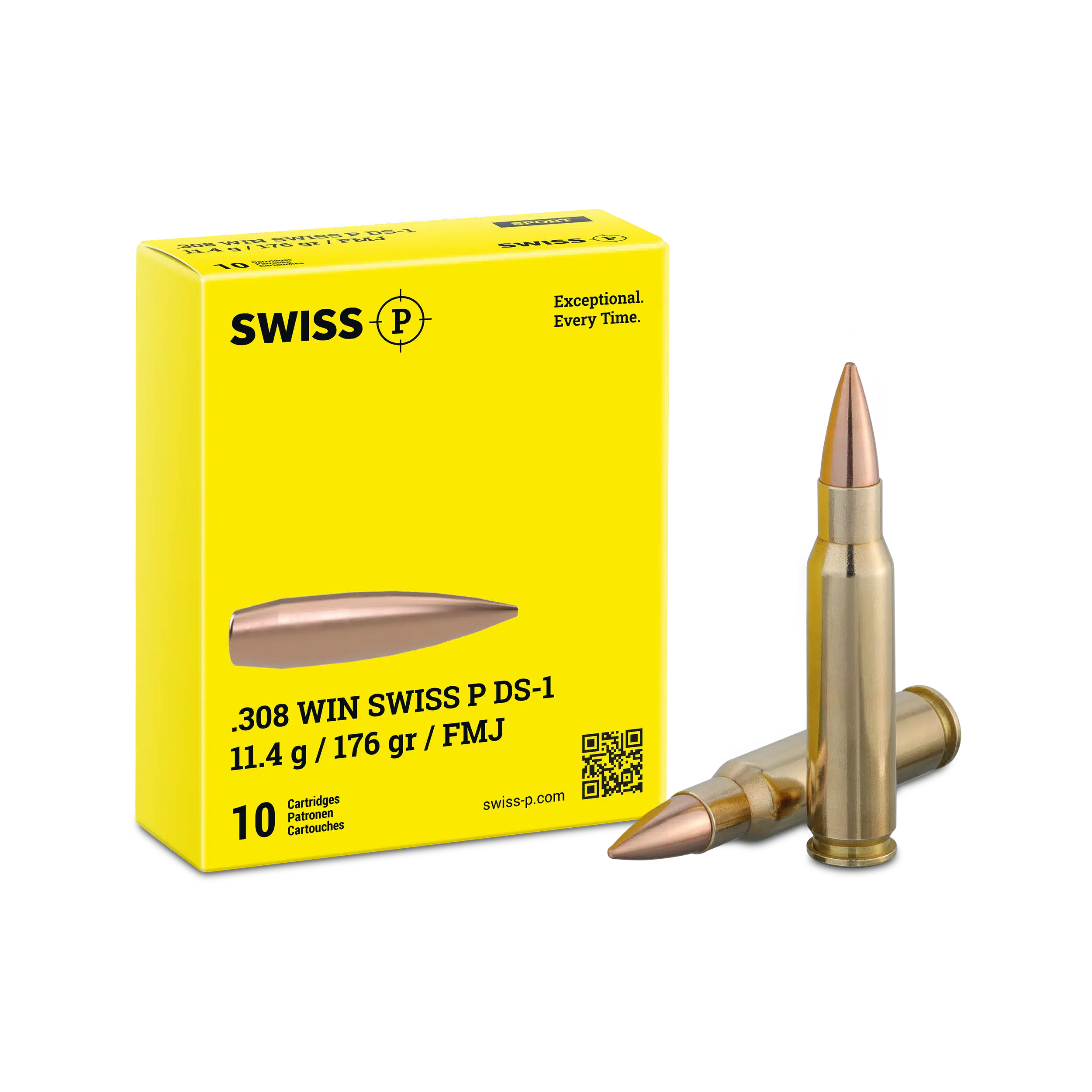 .308 Win. Swiss P DS-1 HPBT 11.4g / 176grs. – 10 Stk., Bild 1 von 3