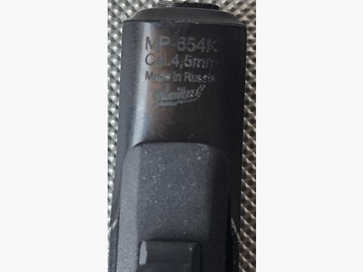 Baikal-Makarov MP-654K, Gen. 8 Ganzstahl & Braunes Echt Leder MDI Holster sowie 1Packung 5er Co2-Kartuschen & 1 Packung - 4,5mm BB'S, Versandkosten Frei 