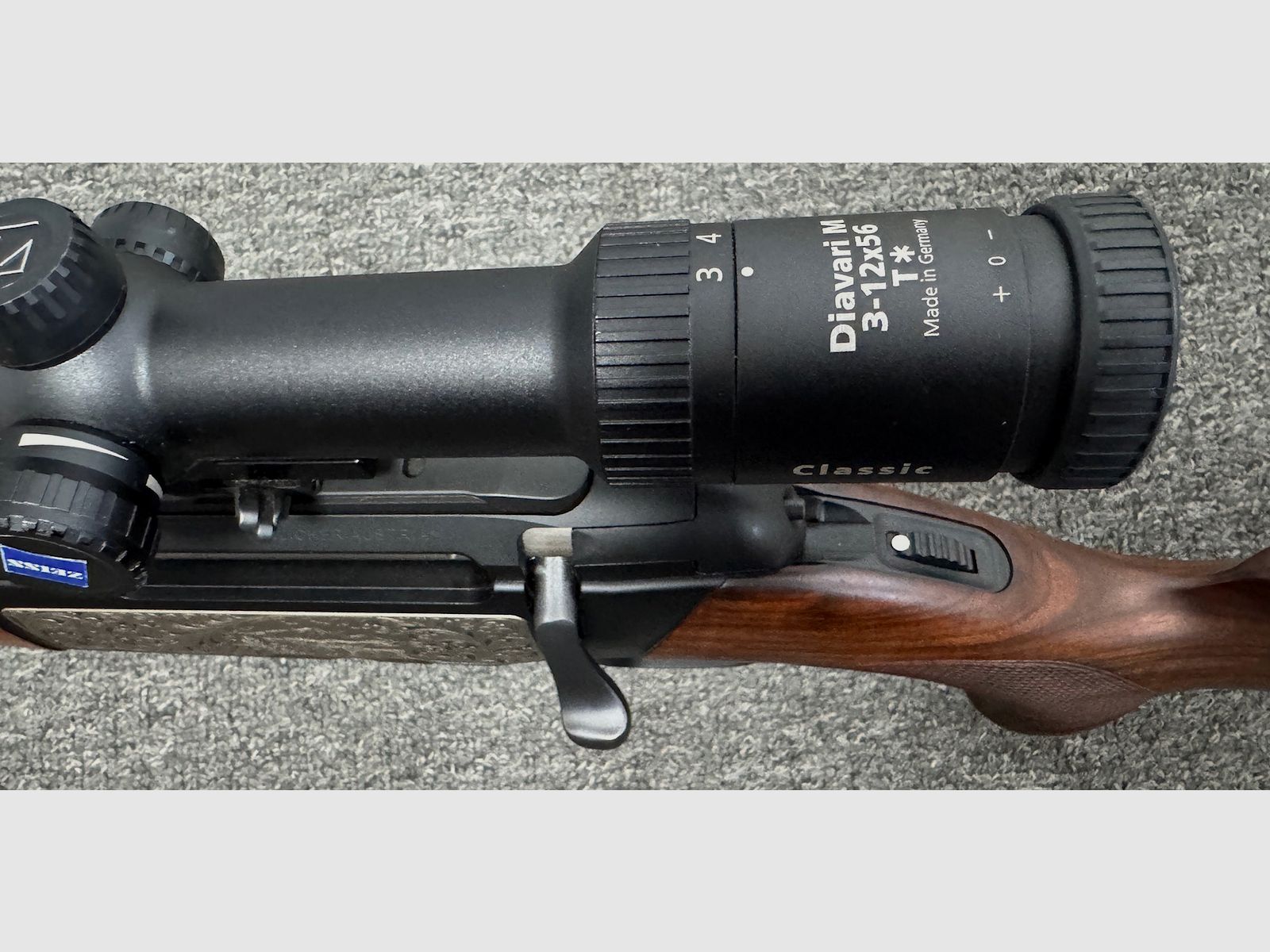 Steyr Mannlicher .308Win. + Zeiss  3-12x56 - Leuchtpunkt - M14x1 - LINKS !!!