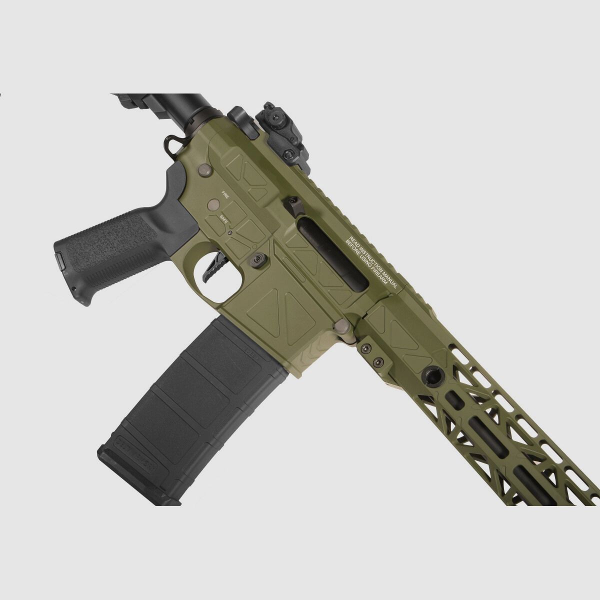 GP R15 FREYA 13" CNC Mlok FREYA ALPHA S-AEG Olive Libre à partir de 18 ans | Delta Armory