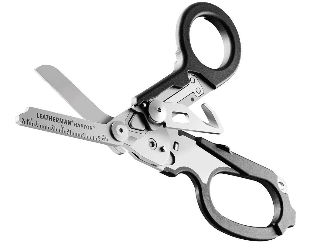 Multitool Leatherman Raptor Rescue Shears Black 832167, folding shears in holster