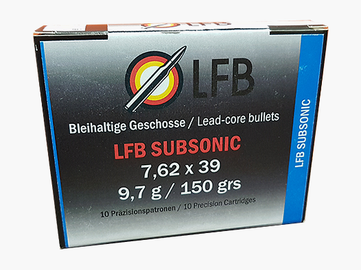 LFB Subsonic 7,62×39 – 9,7g/150grs
