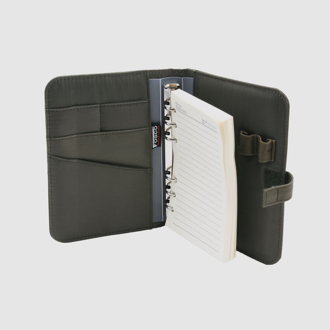GEPOLSTERTES OUTDOOR NOTIZBUCH OLIVE SMALL