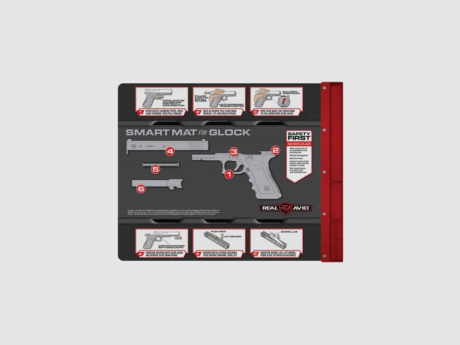 Mata do demontażu pistoletów GLOCK REAL AVID