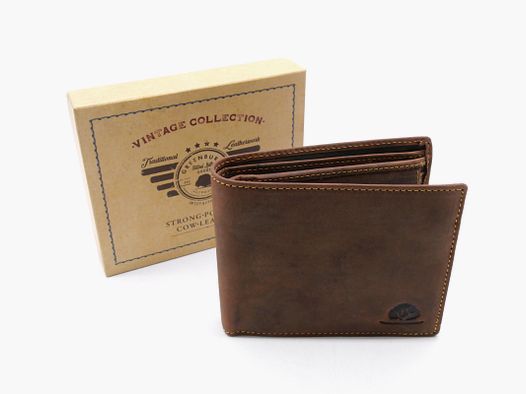 Greenburry 1796-25 Vintage Collection Leather Wallet Portemonnaie Save RFID