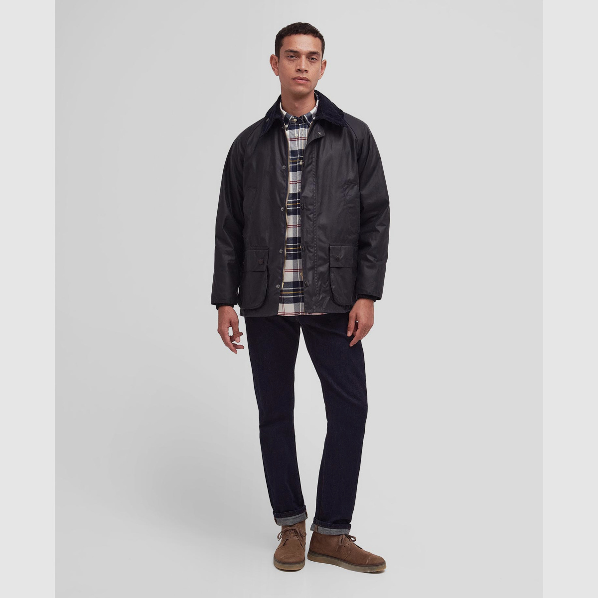 BARBOUR Giacca cerata Classic Bedale Navy