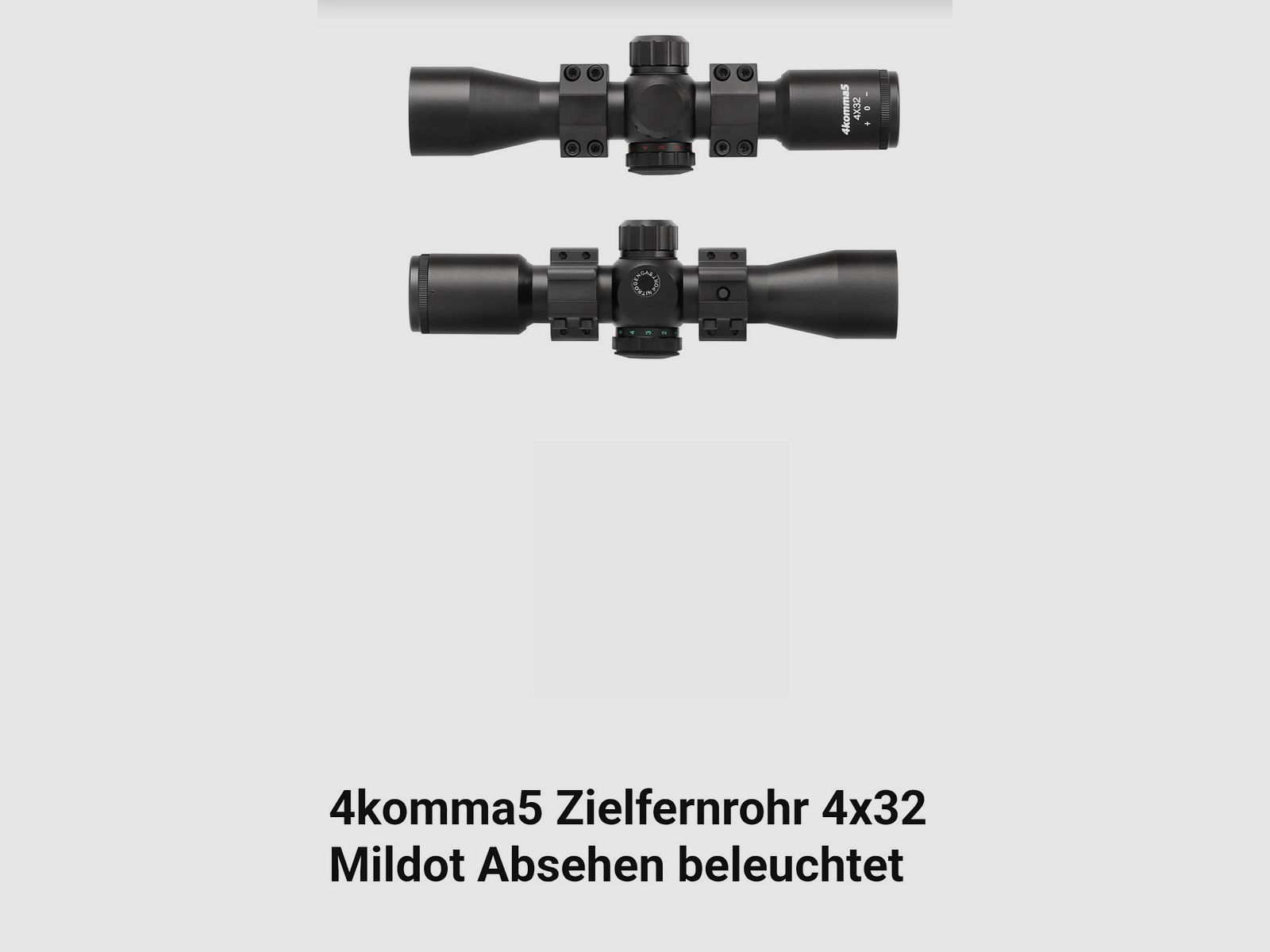 Scope 4×32 Mildot reticle illuminated