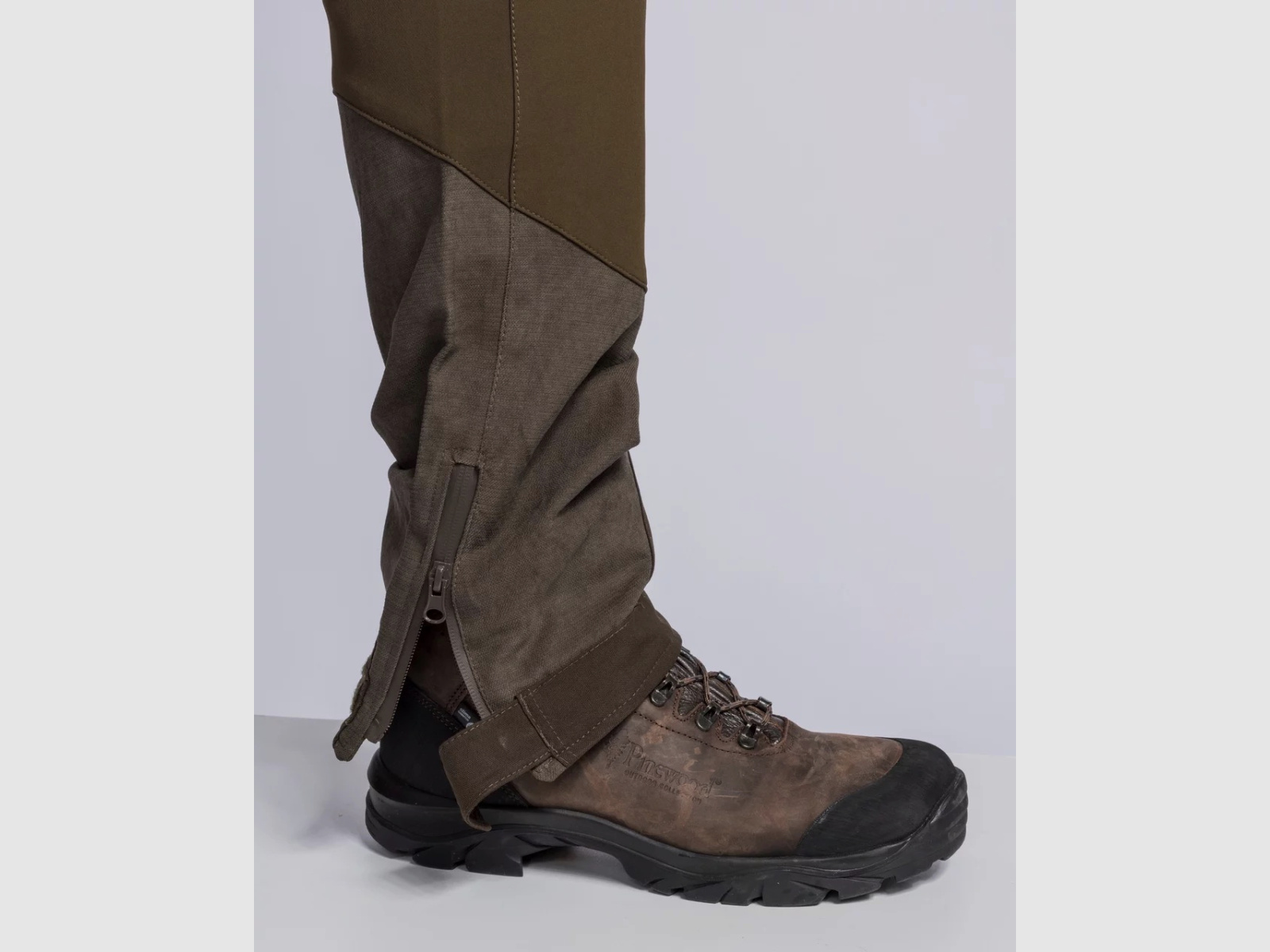 PANTALONI ESTREMI DA CACCIA CARIBÙ PINEWOOD UOMO Camoscio Marrone/ Verde Oliva Scuro