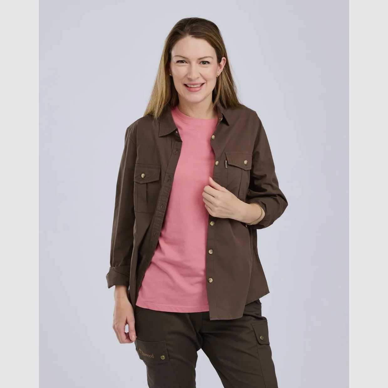 Pinewood InsectSafe camicia in popeline da donna a maniche lunghe, immagine 2 di 5