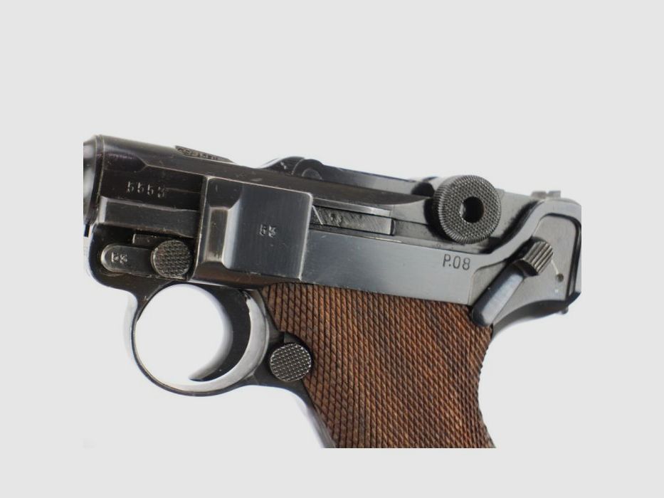 Mauser P08 Kal. 9mm Luger. (Topzustand), Bild 5 von 14