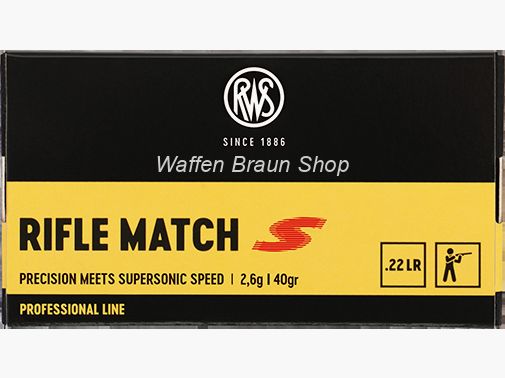 RWS .22 l.r. RIFLE MATCH S* 50 Stück