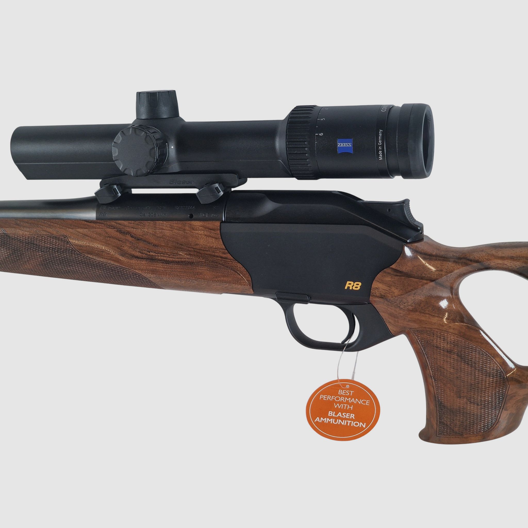 Blaser R8 Success Kal. 308 mit Schalldämpfer und Drückjagd-Optik Zeiss V6 1-6X24 LP sofort verfügbar