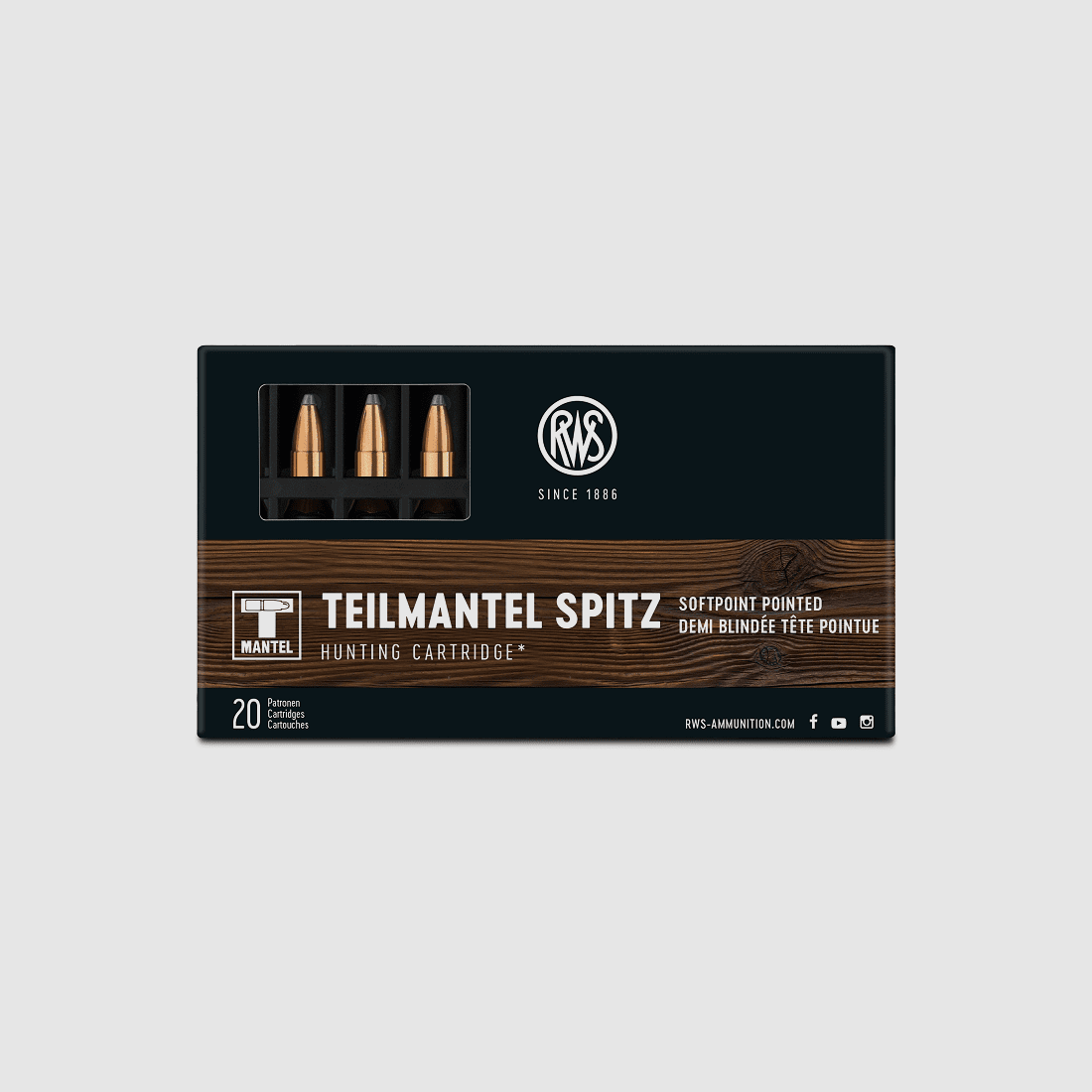 RWS .222 Rem. TMS 50gr - 20 Stk