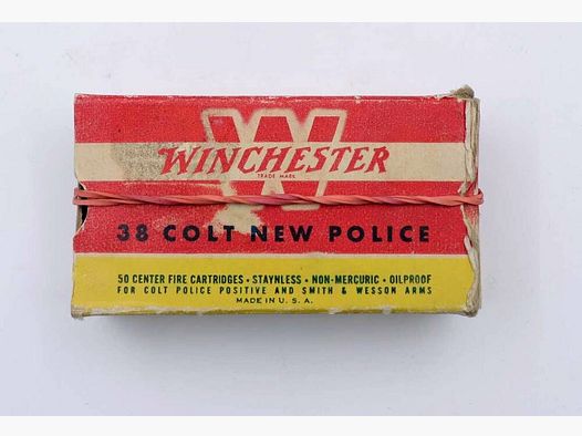 Winchester - USA munición de revólver .38 Colt New Police